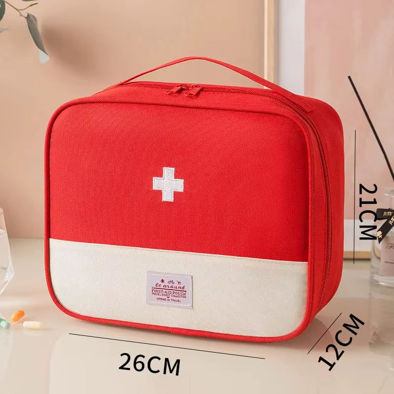 Large Capacity Medicine Bag Travel Portable Medical Bag Home Medicine Storage Bag Set Portable Outdoor First Aid Kit 1Pc