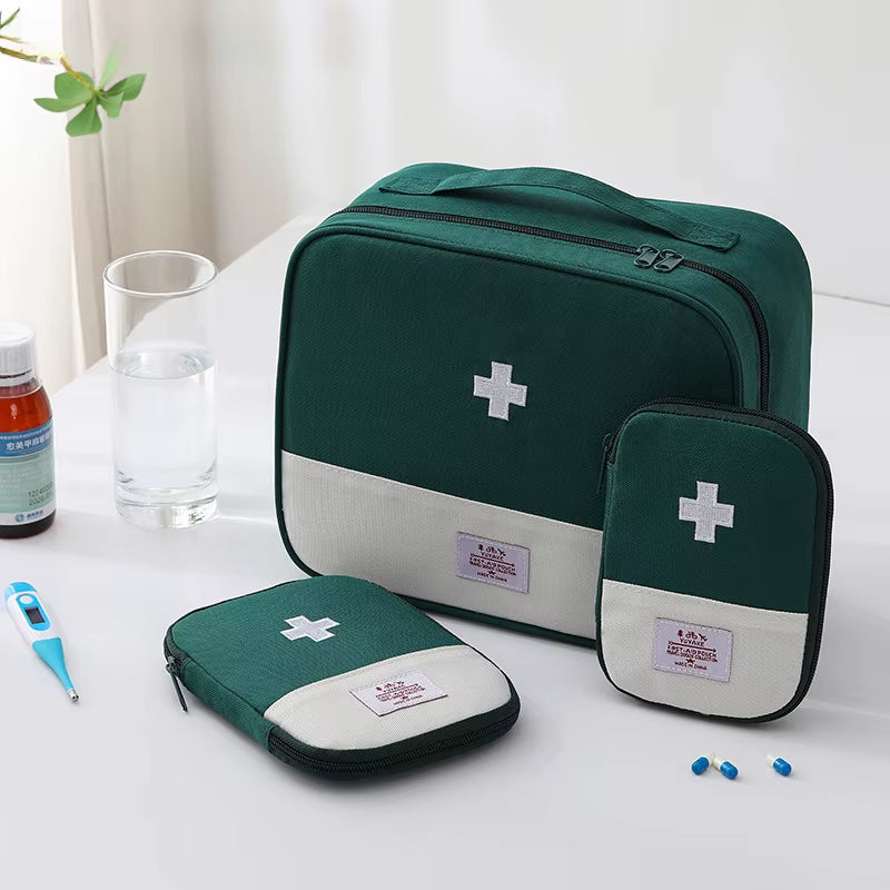 Large Capacity Medicine Bag Travel Portable Medical Bag Home Medicine Storage Bag Set Portable Outdoor First Aid Kit 1Pc