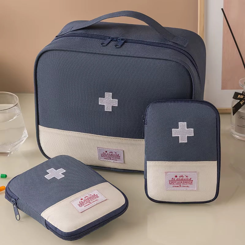 Large Capacity Medicine Bag Travel Portable Medical Bag Home Medicine Storage Bag Set Portable Outdoor First Aid Kit 1Pc