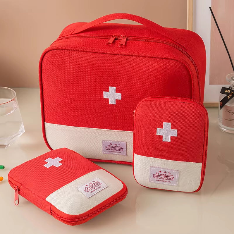 Large Capacity Medicine Bag Travel Portable Medical Bag Home Medicine Storage Bag Set Portable Outdoor First Aid Kit 1Pc