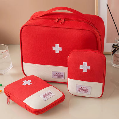 Large Capacity Medicine Bag Travel Portable Medical Bag Home Medicine Storage Bag Set Portable Outdoor First Aid Kit 1Pc