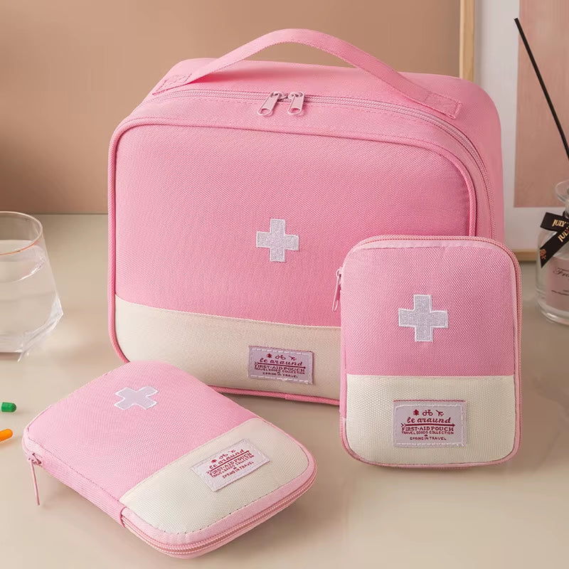 Large Capacity Medicine Bag Travel Portable Medical Bag Home Medicine Storage Bag Set Portable Outdoor First Aid Kit 1Pc