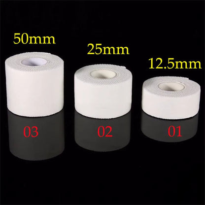 12.5/25/50Mm/Roll Medical Waterproof Cotton Premium Adhesive Tape Sport Binding Physio Muscle Elastic Bandage Strain Injury Tape