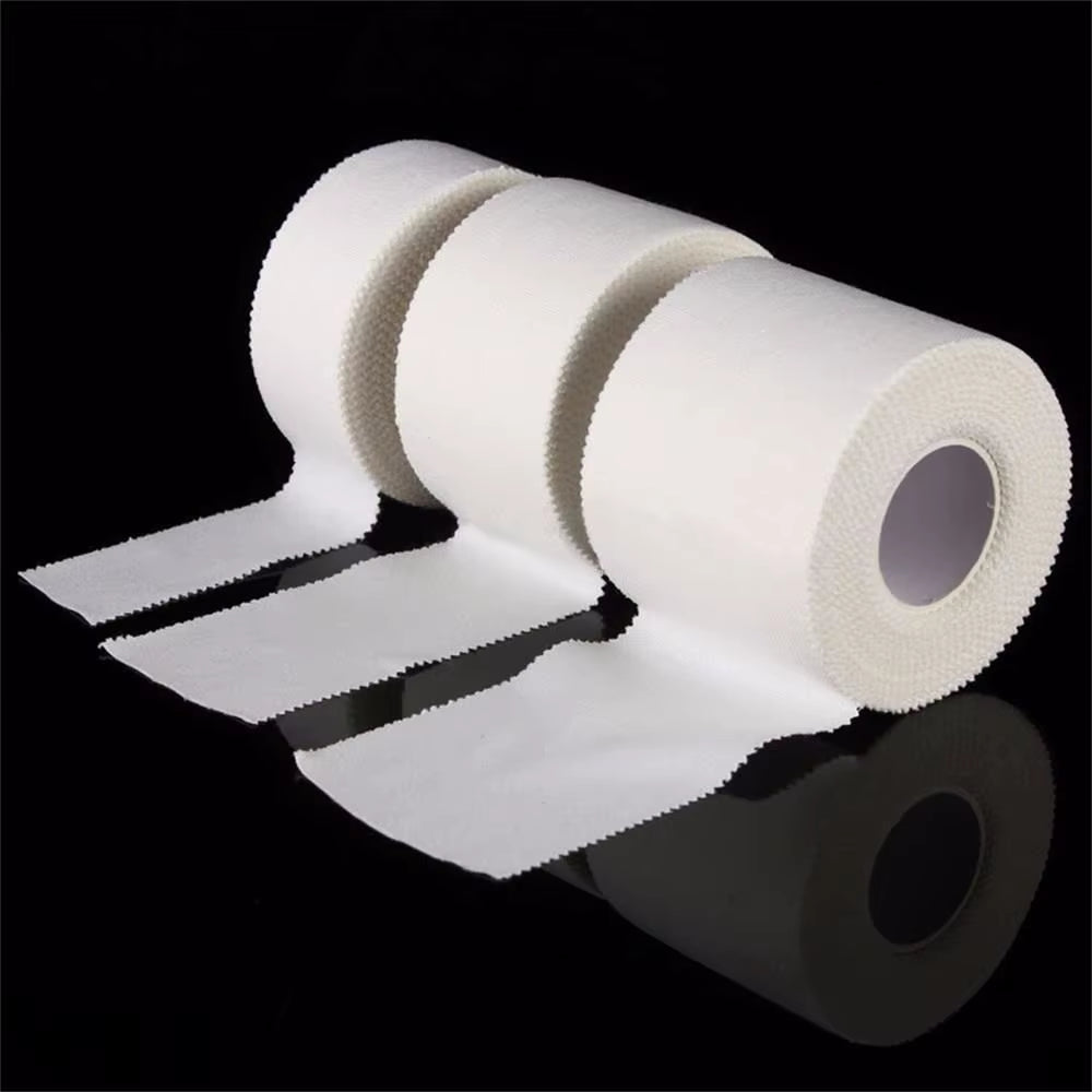 12.5/25/50Mm/Roll Medical Waterproof Cotton Premium Adhesive Tape Sport Binding Physio Muscle Elastic Bandage Strain Injury Tape