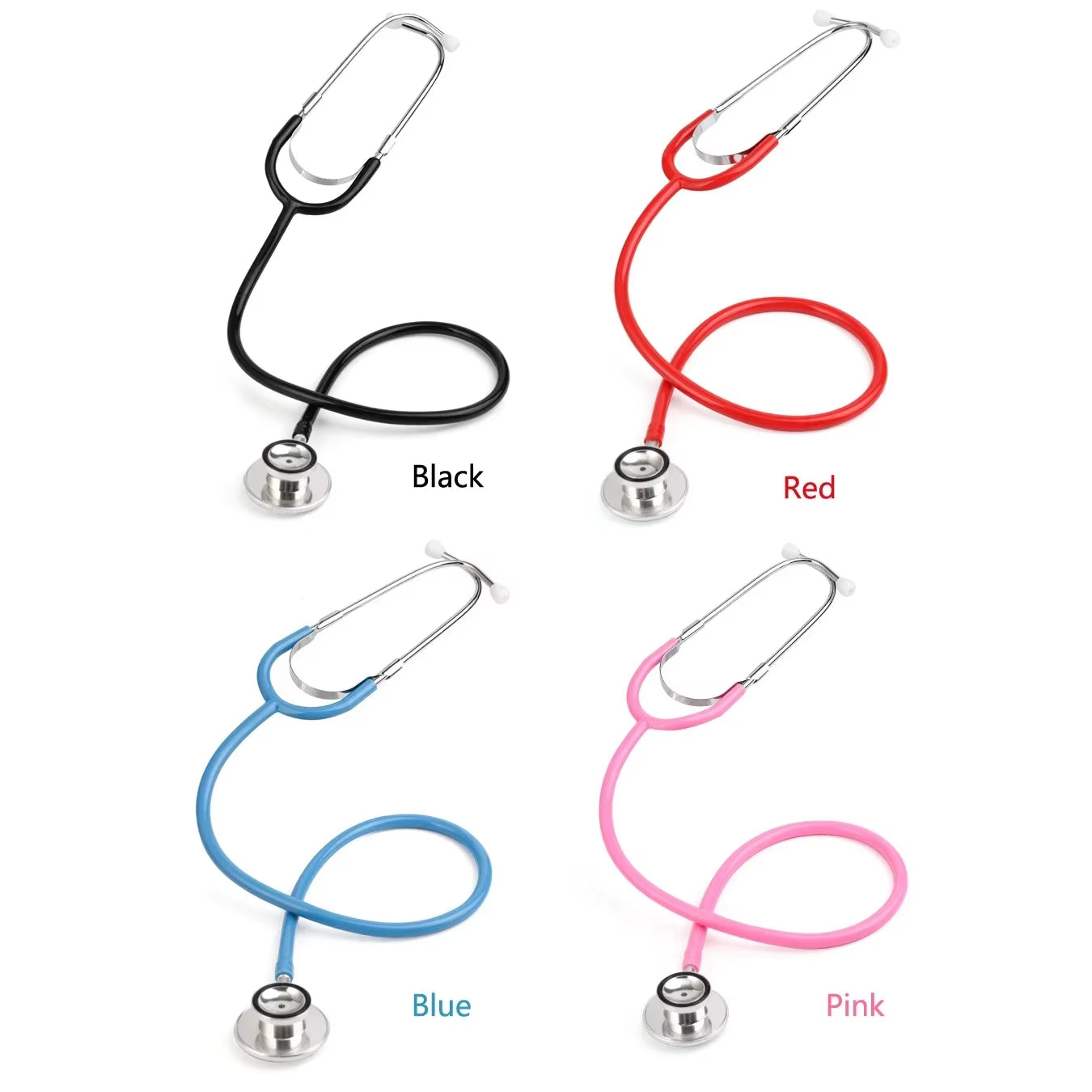 Dual Head Portable Stethoscope for Doctors Cardiology Medical Equipment Professional Device for Students Nurses and Vet Use