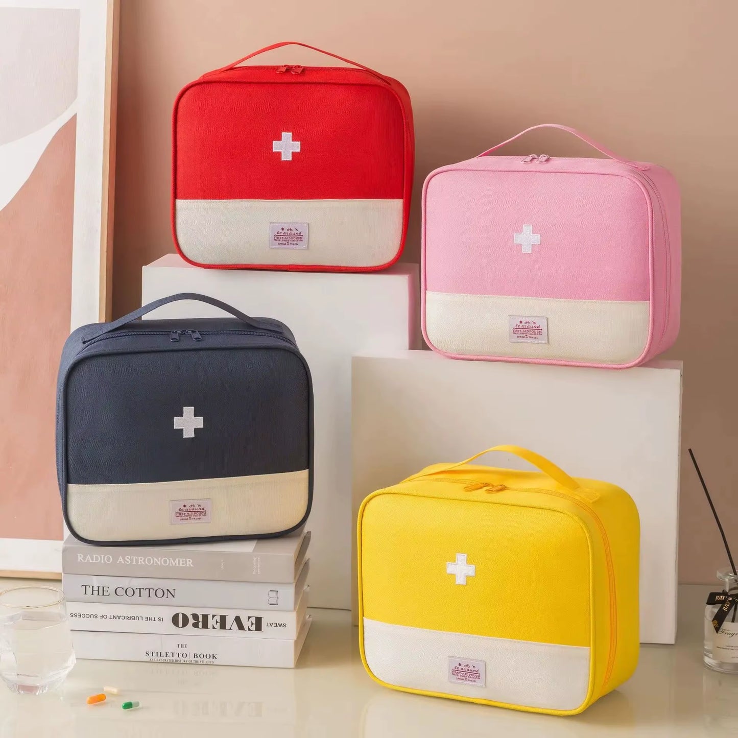 Large Capacity Medicine Bag Travel Portable Medical Bag Home Medicine Storage Bag Set Portable Outdoor First Aid Kit 1Pc